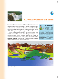 major landforms of the earth