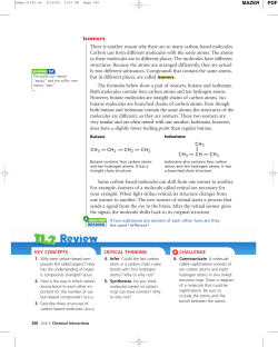 Isomers - ClassZone
