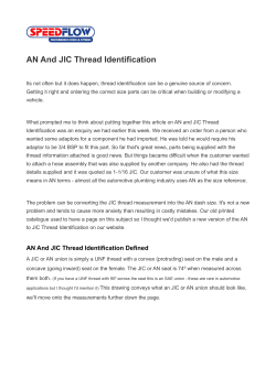 AN And JIC Thread Identification