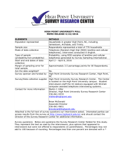 Public Poll 46 Food Hardship/Food Security (03/22/2016)