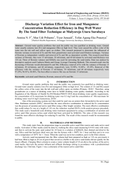 Discharge Variation Effect for Iron and Manganese