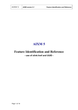 AIXM Feature Identification and Reference