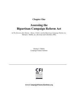 Assessing the Bipartisan Campaign Reform Act