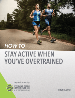 Stay active When you`ve overtrained