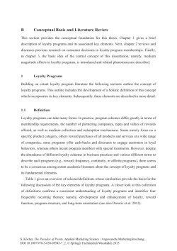 B Conceptual Basis and Literature Review