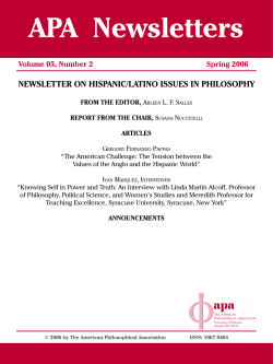 Hispanic Philosophy Vol. 5, No. 2