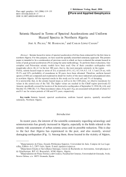 Seismic Hazard in Terms of Spectral Accelerations and Uniform