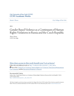 Gender Based Violence as a Continuum of Human Rights Violations
