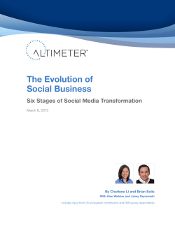The Evolution of Social Business