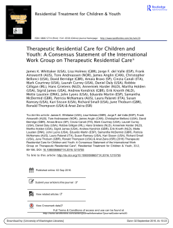 Therapeutic Residential Care for