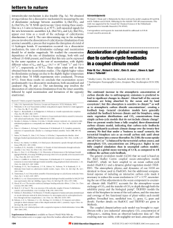 Acceleration of global warming due to carbon