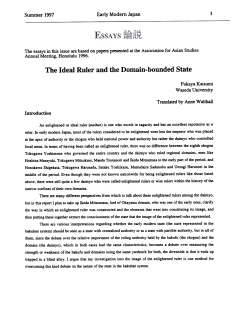 The Ideal Ruler and the Domain