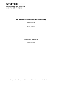 Liste des principaux employeurs au Luxembourg