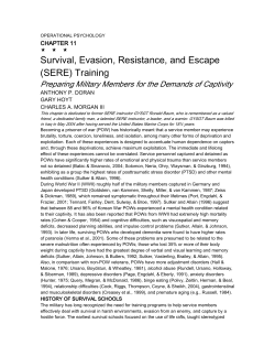 Survival, Evasion, Resistance, and Escape - Student