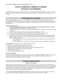 scott johnson middle school student handbook