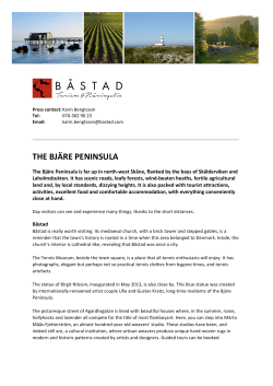 the bj&auml;re peninsula - Seglarveckan B&aring;stad