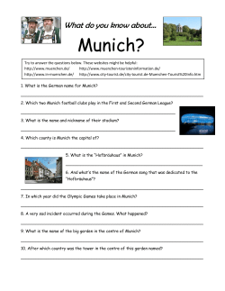 Munich Quiz