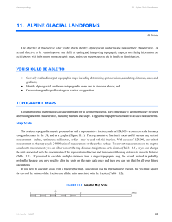 11. alpine glacial landforms