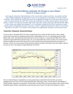 Global Stock Market Leadership: No Change or Just a Delay