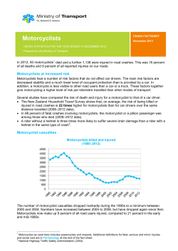Motorcyclists - Ministry of Transport