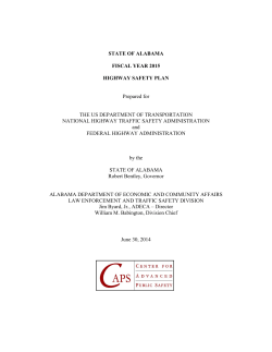 the 2015 Alabama Highway Safety Plan