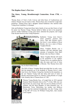 Part Two - the KnoxSociety.org Home page!