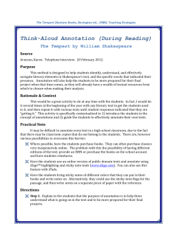 Think Aloud Annotation
