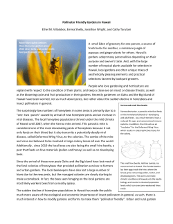 Pollinator Friendly Gardens in Hawaii