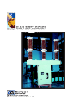 SF -GAS CIRCUIT BREAKERS FOR OUT