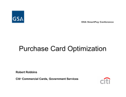 Purchase Card Optimization