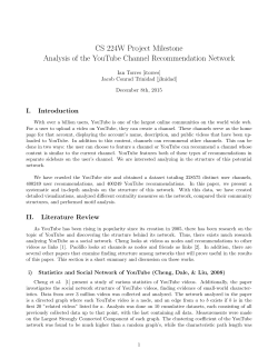 Analysis of the YouTube Channel