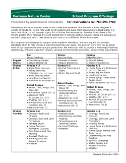 outdoor education programs - Three Rivers Park District