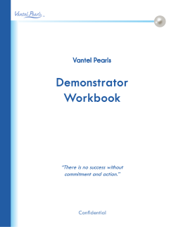 Demonstrator Workbook