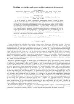 Modeling protein thermodynamics and fluctuations at the mesoscale