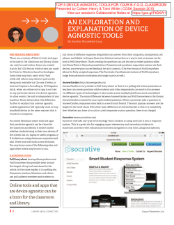 an exploration and explanation of device agnostic tools