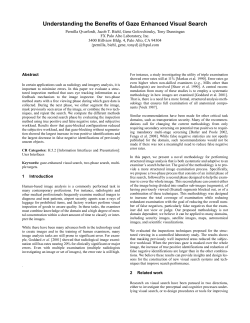 Understanding the Benefits of Gaze Enhanced Visual Search