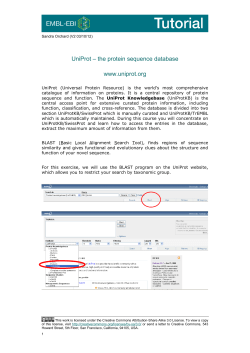 pdf UniProt tutorial