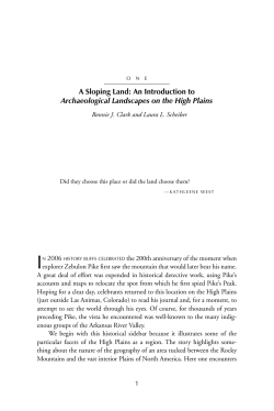 A Sloping Land: An Introduction to Archaeological Landscapes on