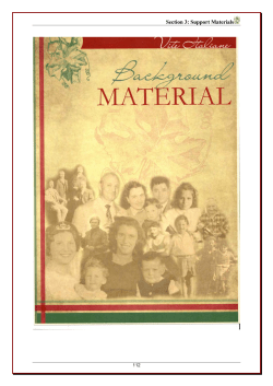 Section 3: Support Materials - Italian Lives