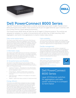 Dell PowerConnect 8000 Series