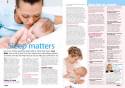 Sleep tips for parents