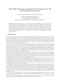 Does DOF Separation on Elastic Devices Improve User 3D Steering