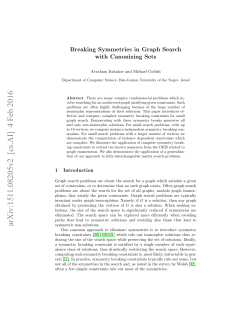 Breaking Symmetries in Graph Search with Canonizing Sets