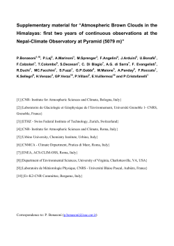Supplement - Atmos. Chem. Phys