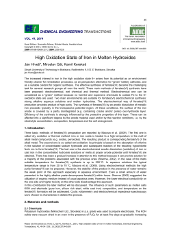 High Oxidation State of Iron in Molten Hydroxides