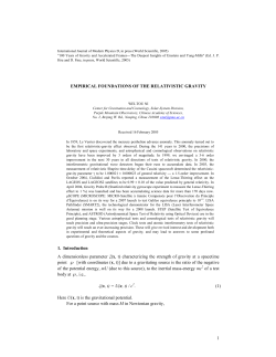 Empirical Foundations of Relativistic Gravity