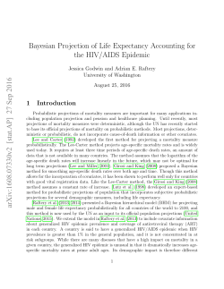 Bayesian Projection of Life Expectancy Accounting for the