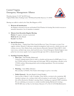 January 19, 2017 - Richmond Regional Planning District Commission