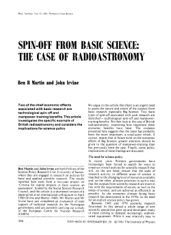 spin-off from basic science: the case of