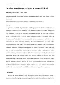 Lava flow identification and aging by means of LiDAR